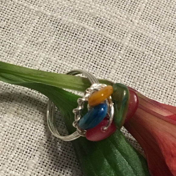 New colorful wire wrapped ring.π - Picture 6 of 8